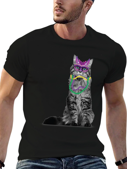 Mardi Gras Cat T-Shirt