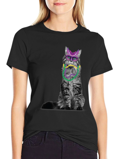 Mardi Gras Cat T-Shirt