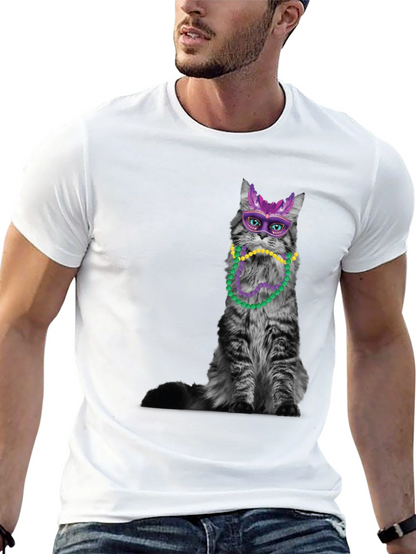 Mardi Gras Cat T-Shirt