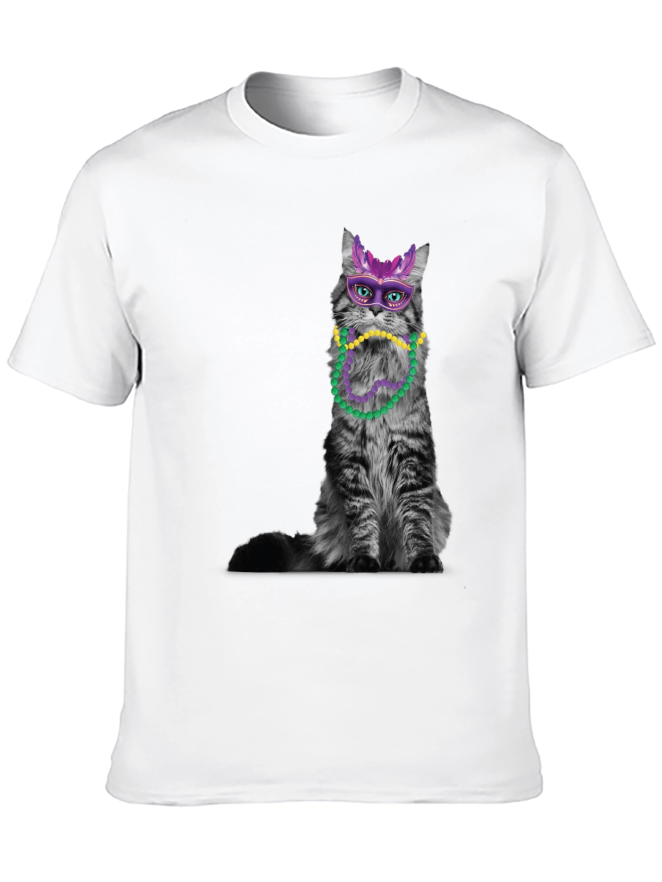 Mardi Gras Cat T-Shirt