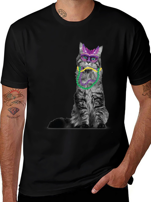 Mardi Gras Cat T-Shirt