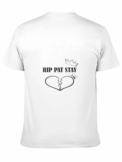 RIP Pat Stay Graphic Tee - Black Cotton