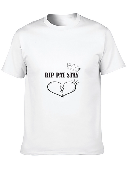 RIP Pat Stay Graphic Tee - Black Cotton