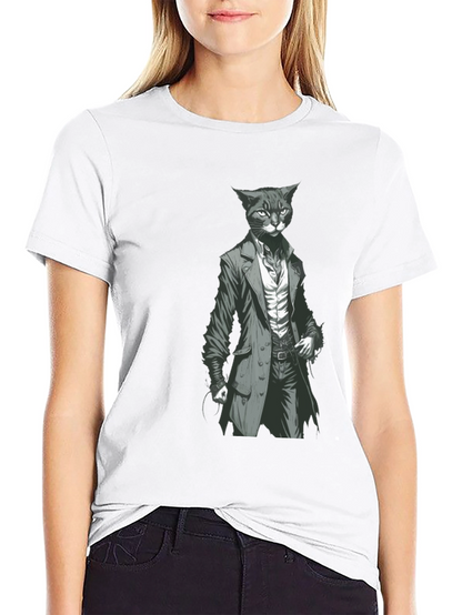Dapper Cat Gentleman Tee - Cool Graphic T-Shirt