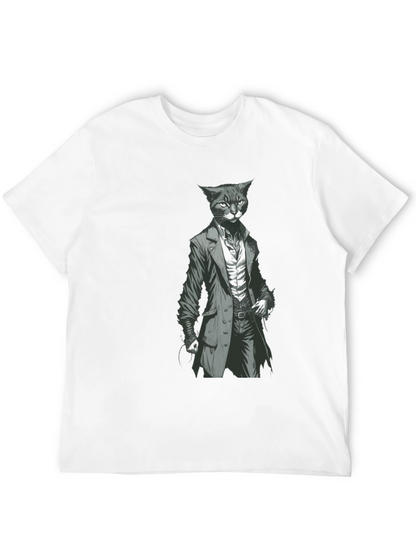 Dapper Cat Gentleman Tee - Cool Graphic T-Shirt