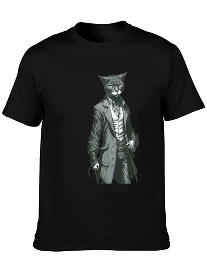 Dapper Cat Gentleman Tee - Cool Graphic T-Shirt