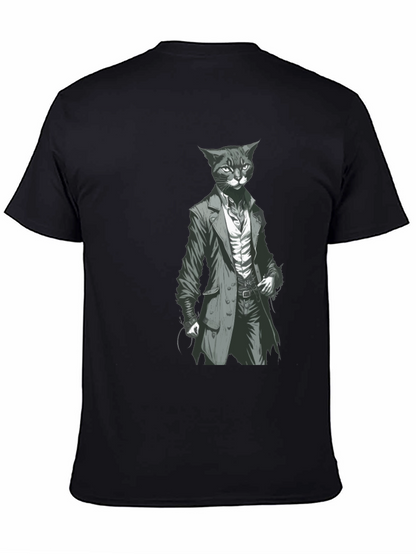 Dapper Cat Gentleman Tee - Cool Graphic T-Shirt