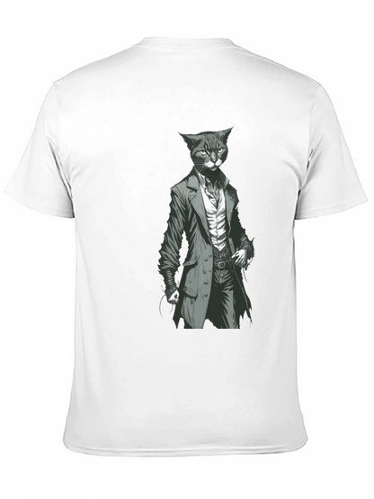 Dapper Cat Gentleman Tee - Cool Graphic T-Shirt