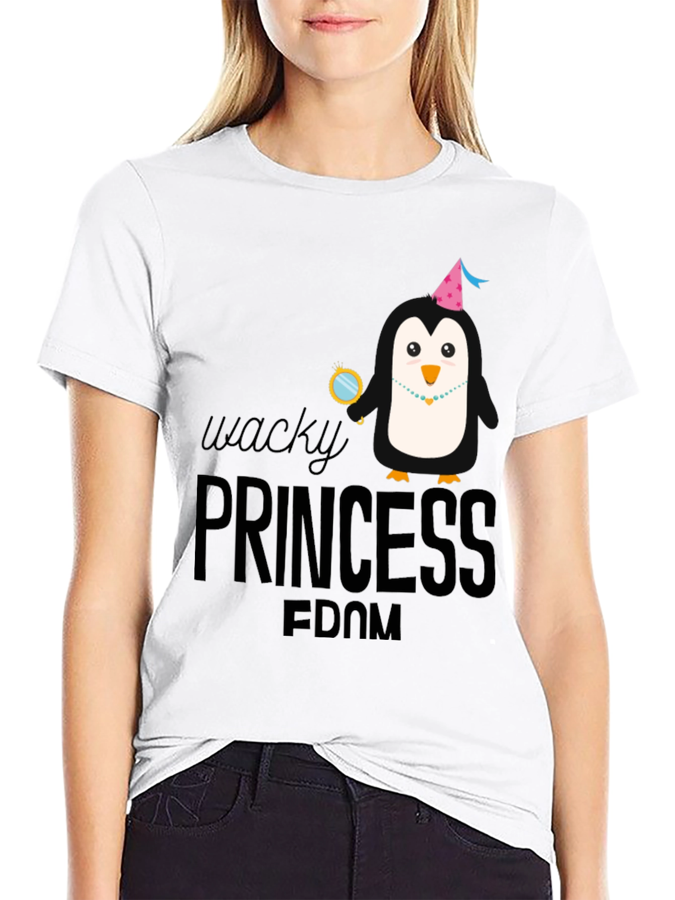 Wacky Princess-dom Penguin T-Shirt