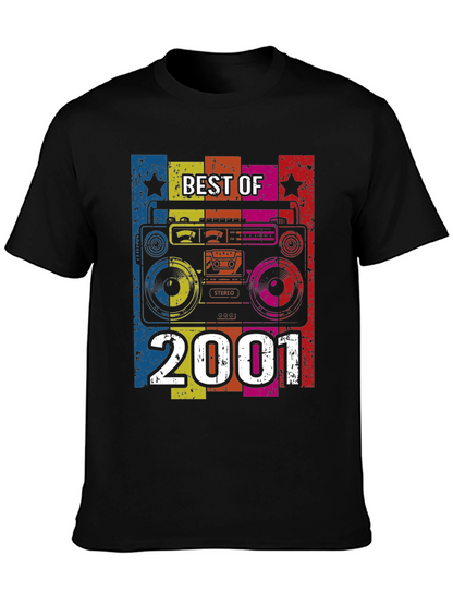 Best of 2001 Retro Boombox Graphic T-Shirt