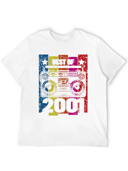 Best of 2001 Retro Boombox Graphic T-Shirt