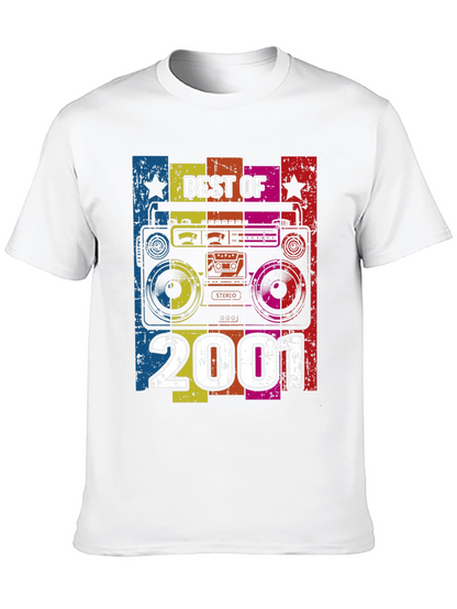 Best of 2001 Retro Boombox Graphic T-Shirt