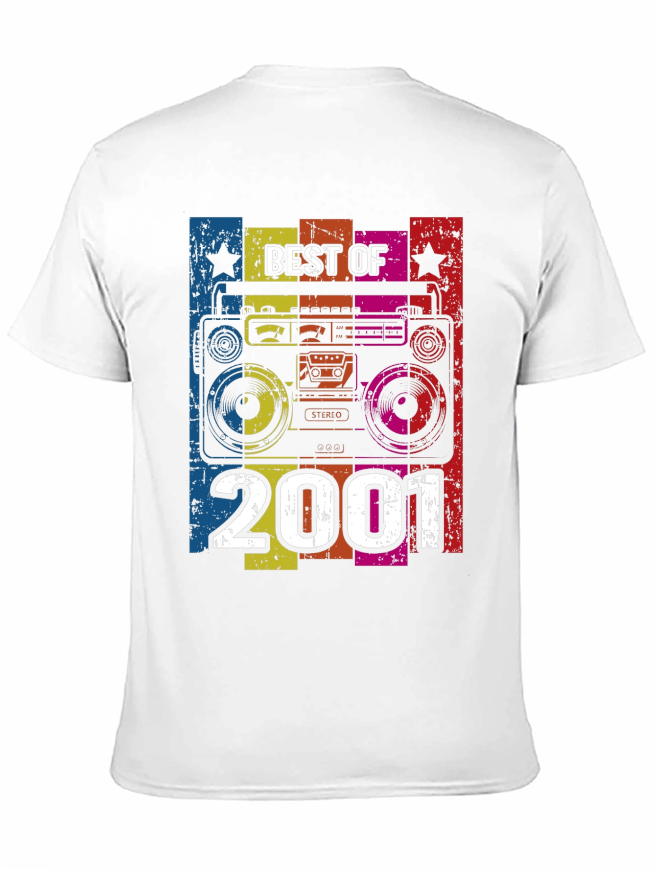 Best of 2001 Retro Boombox Graphic T-Shirt