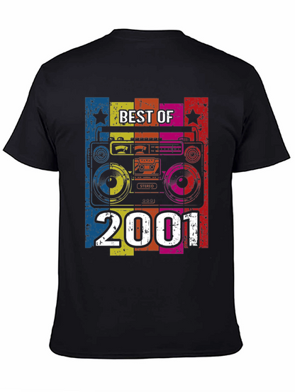 Best of 2001 Retro Boombox Graphic T-Shirt