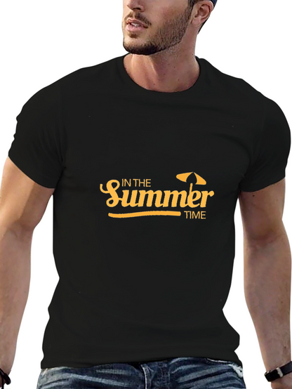 Summer Time Graphic Tee - Black