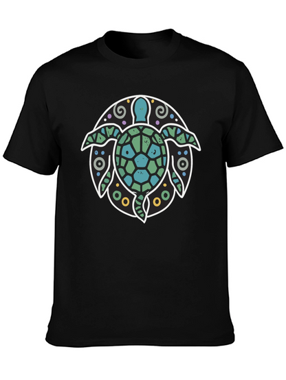 Turtle Graphic Tee - Coastal Style