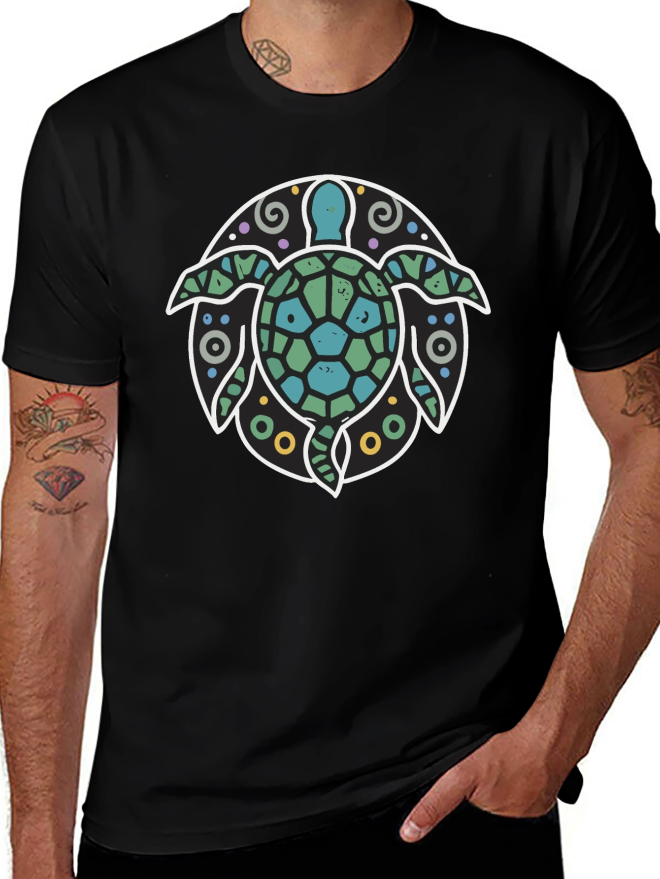 Turtle Graphic Tee - Coastal Style
