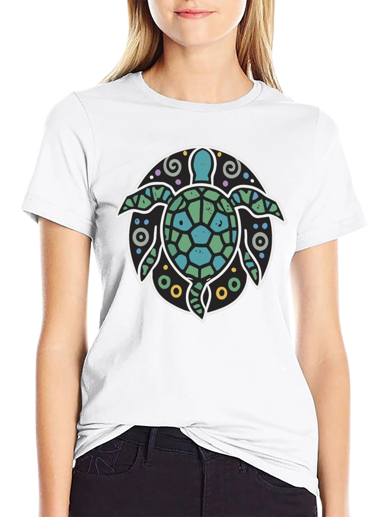 Turtle Graphic Tee - Coastal Style