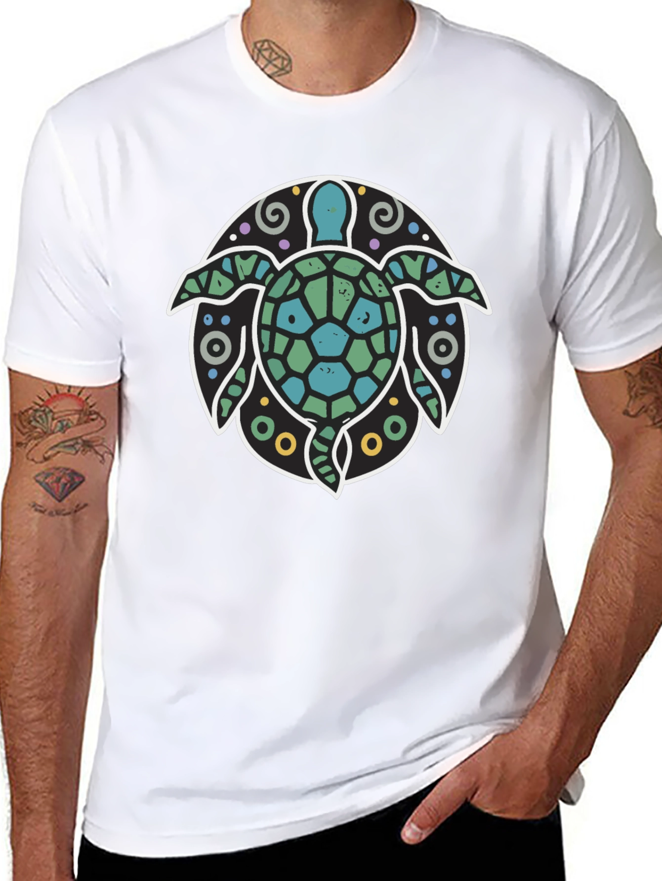 Turtle Graphic Tee - Coastal Style