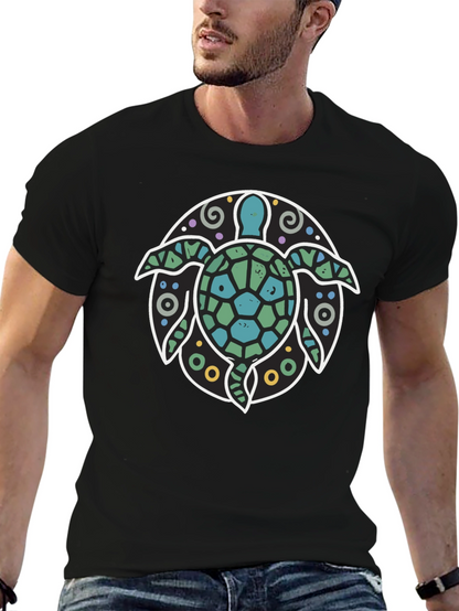 Turtle Graphic Tee - Coastal Style
