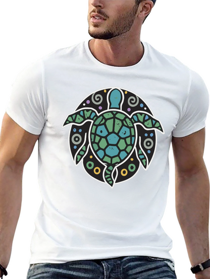 Turtle Graphic Tee - Coastal Style