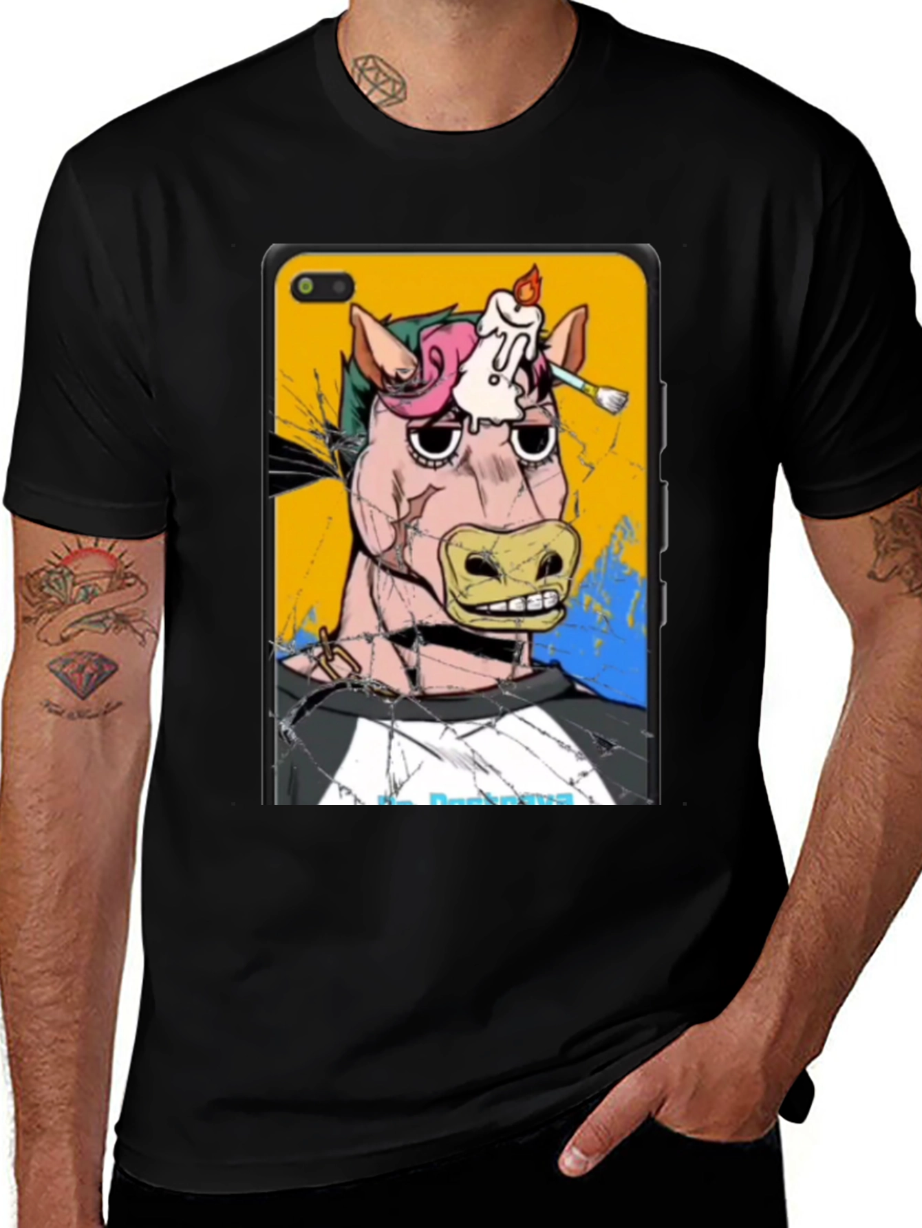 Artistic Horse Graphic T-Shirt - Unique Design