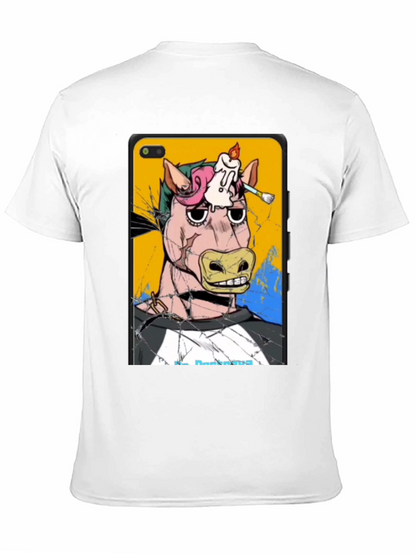 Artistic Horse Graphic T-Shirt - Unique Design