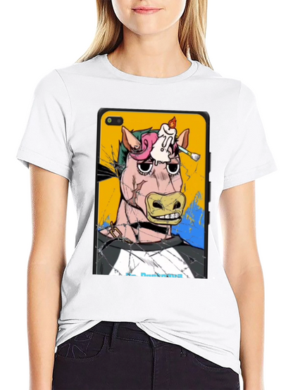 Artistic Horse Graphic T-Shirt - Unique Design