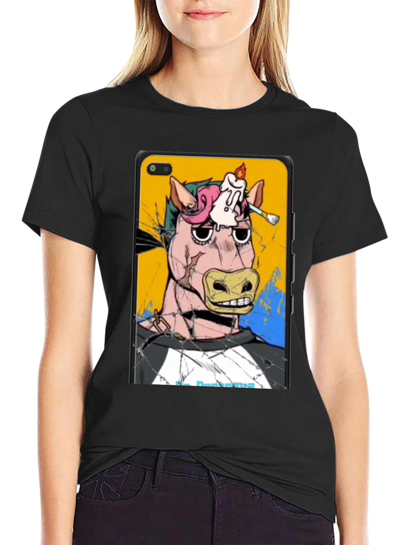 Artistic Horse Graphic T-Shirt - Unique Design