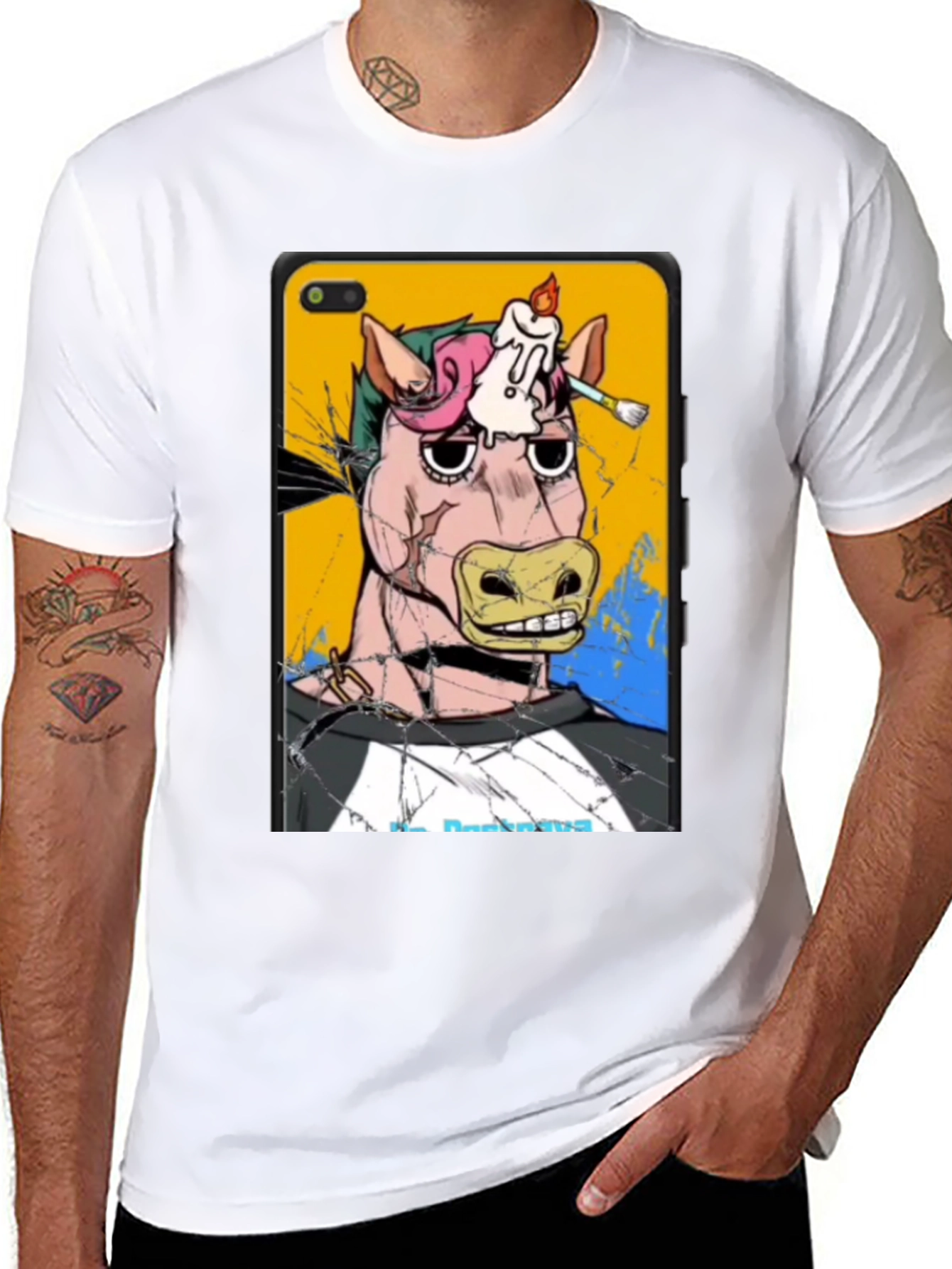 Artistic Horse Graphic T-Shirt - Unique Design