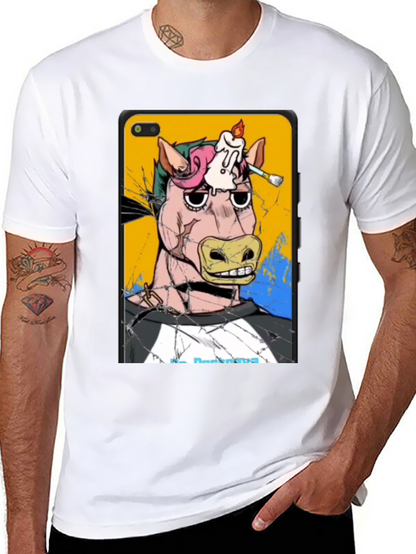Artistic Horse Graphic T-Shirt - Unique Design