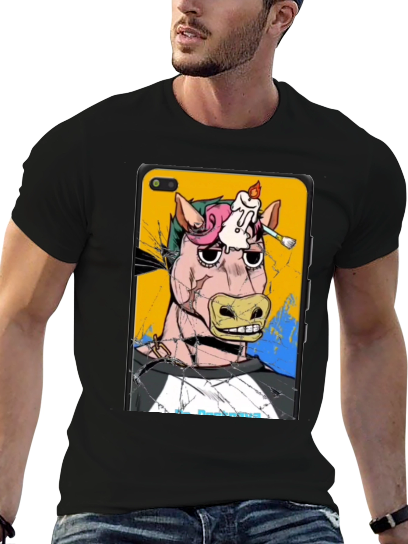 Artistic Horse Graphic T-Shirt - Unique Design