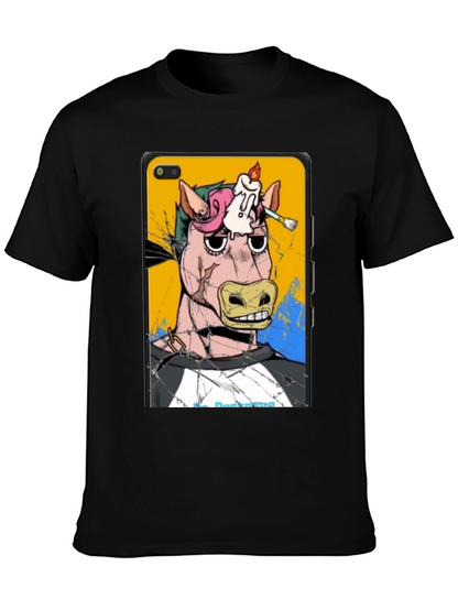 Artistic Horse Graphic T-Shirt - Unique Design