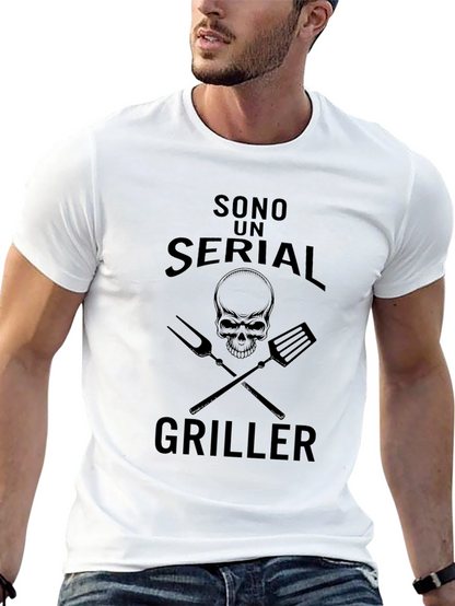 Sono Un Serial Griller Black T-Shirt