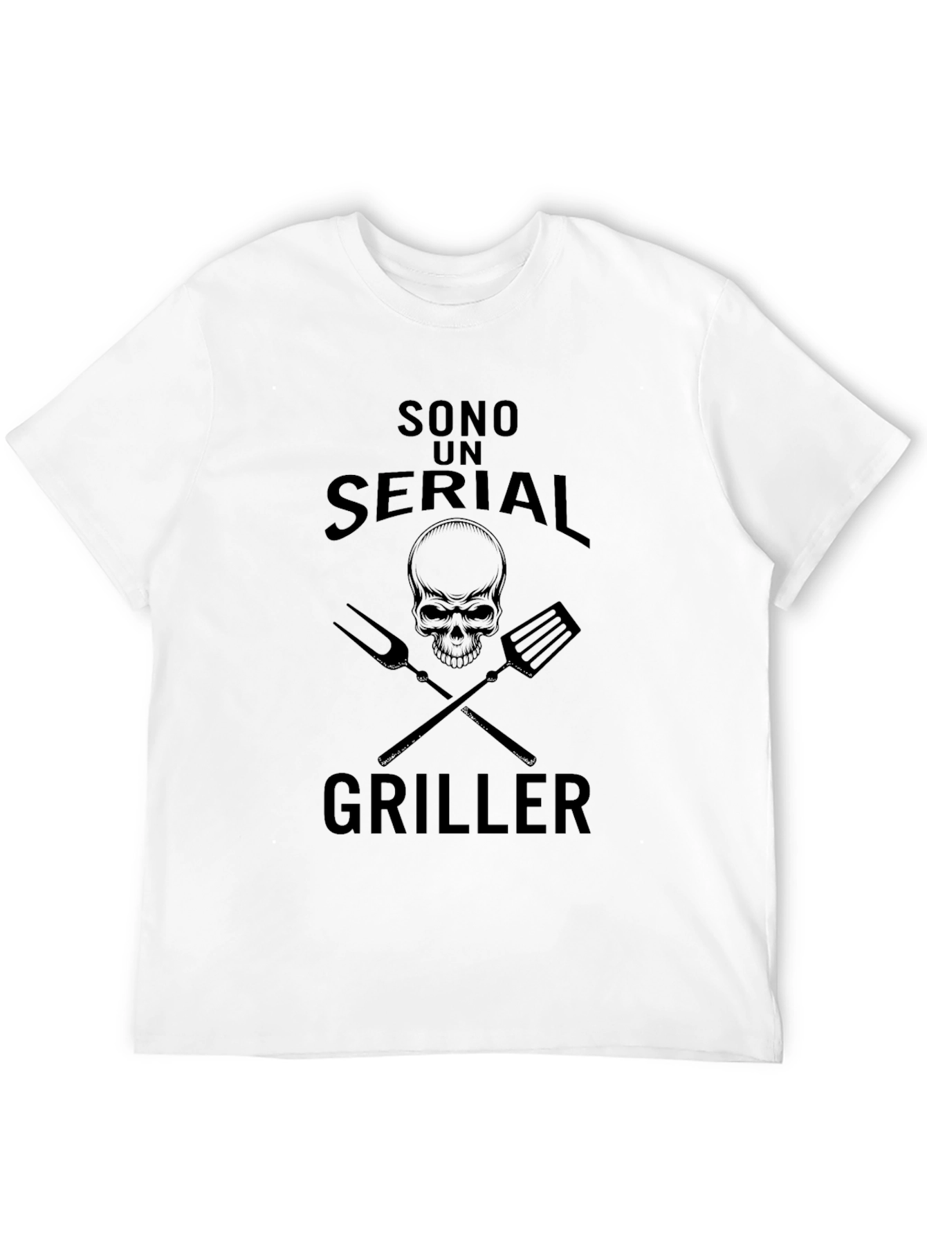 Sono Un Serial Griller Black T-Shirt