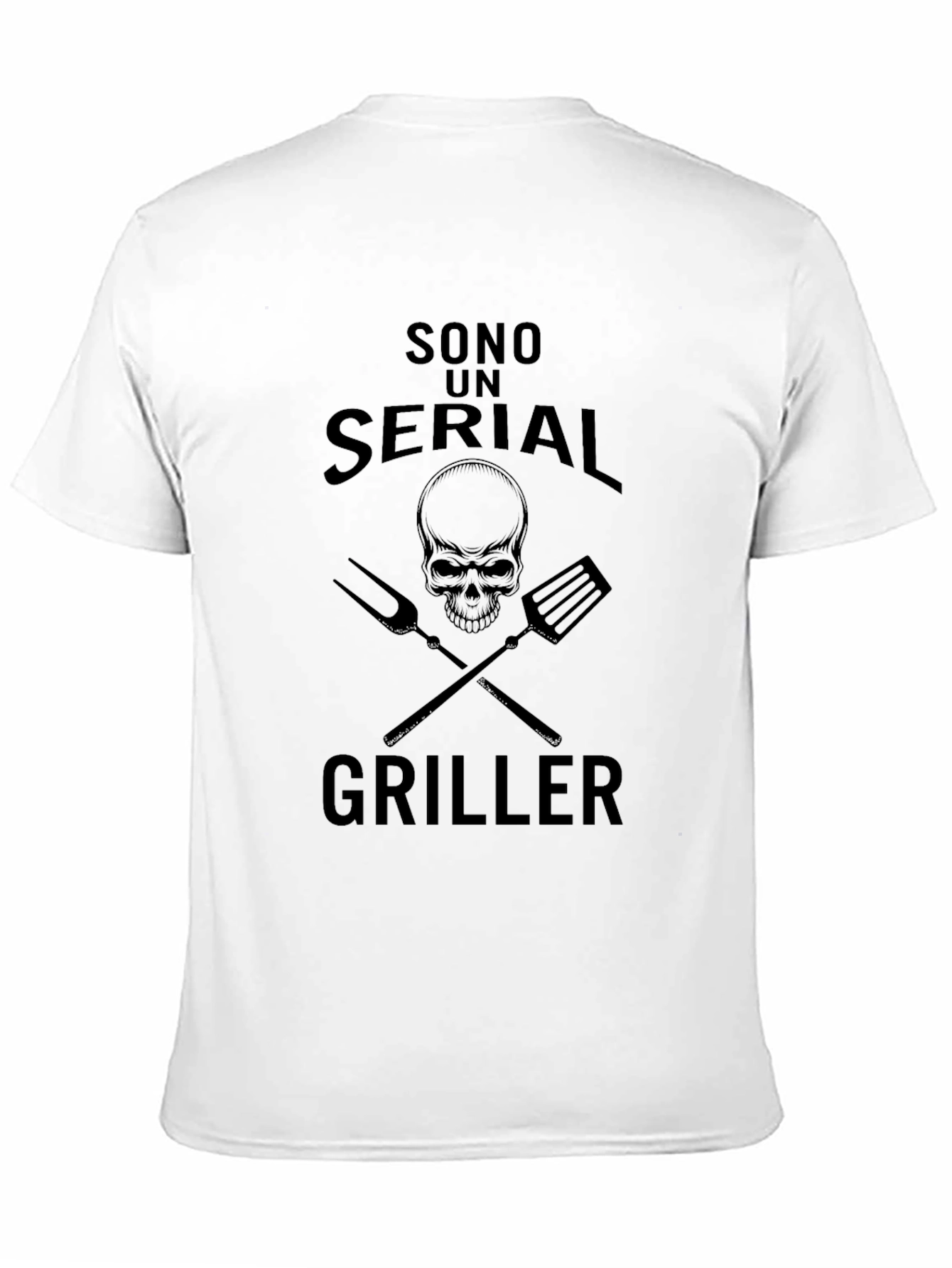Sono Un Serial Griller Black T-Shirt