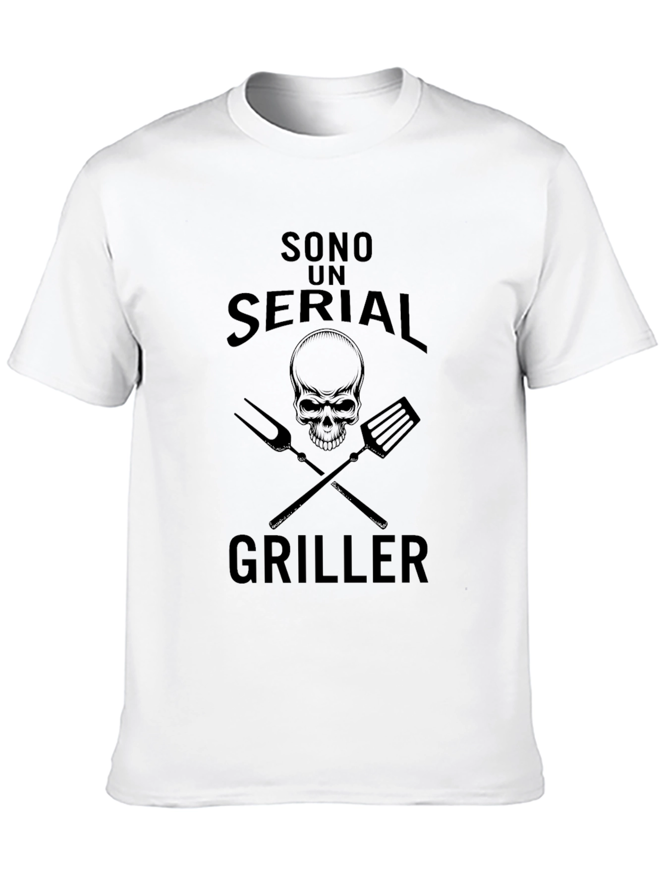 Sono Un Serial Griller Black T-Shirt