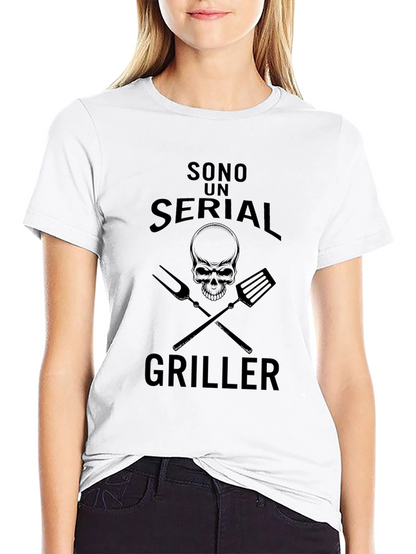 Sono Un Serial Griller Black T-Shirt