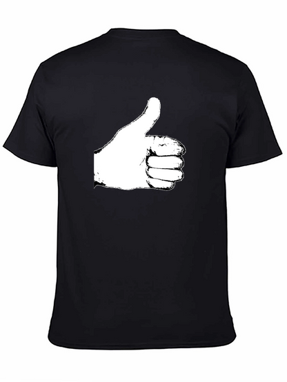 Thumbs Up Graphic T-Shirt - Casual Cotton Tee