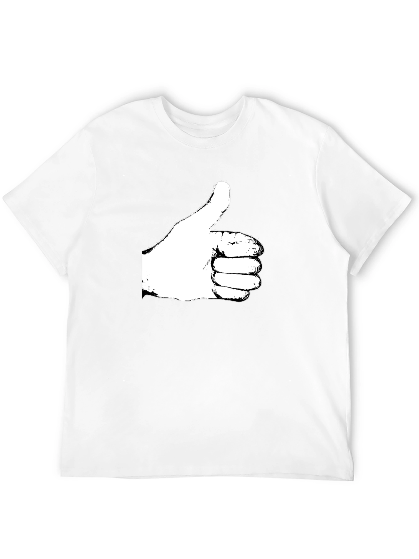Thumbs Up Graphic T-Shirt - Casual Cotton Tee