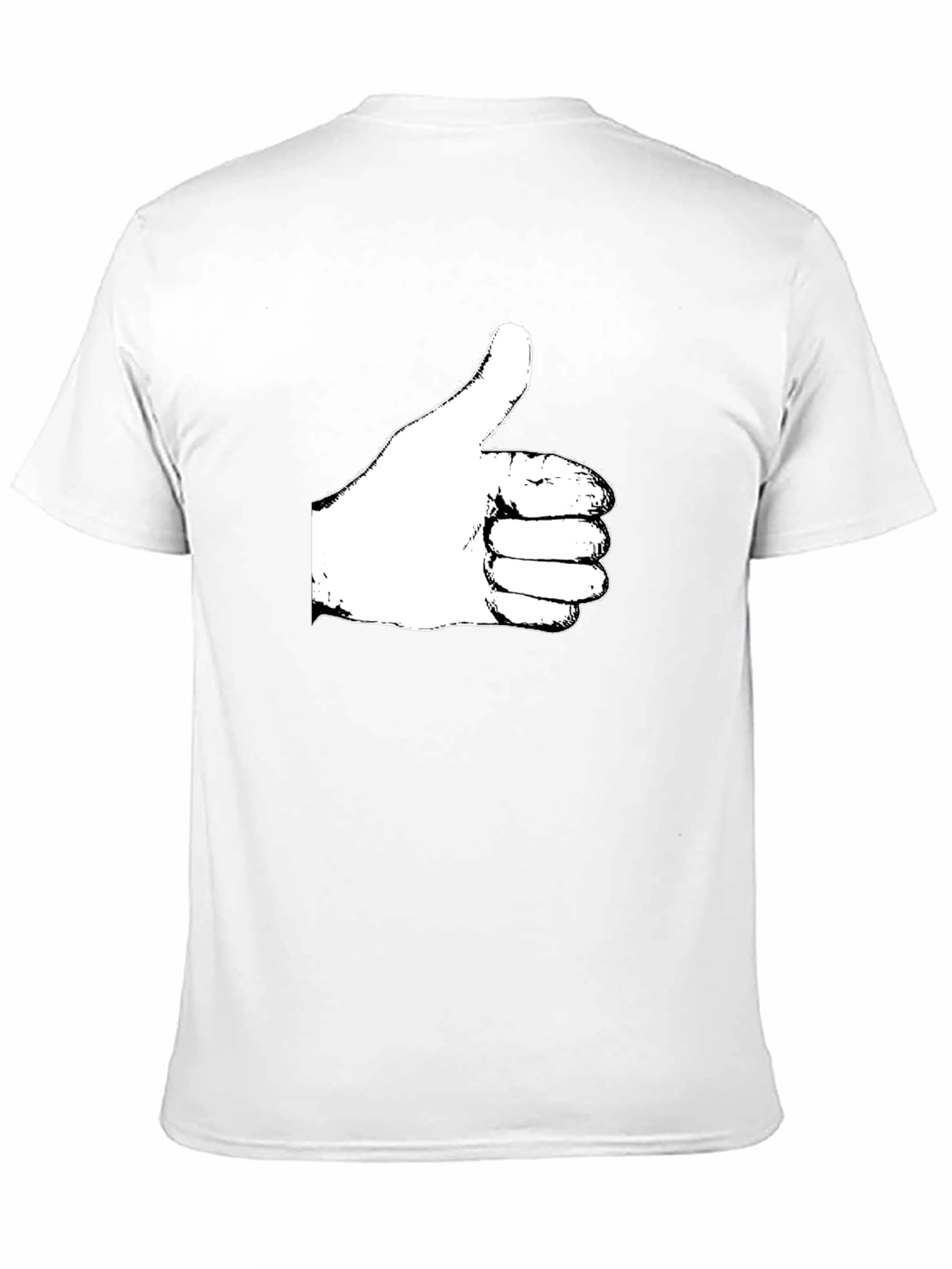 Thumbs Up Graphic T-Shirt - Casual Cotton Tee