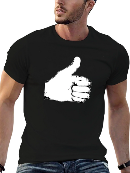 Thumbs Up Graphic T-Shirt - Casual Cotton Tee