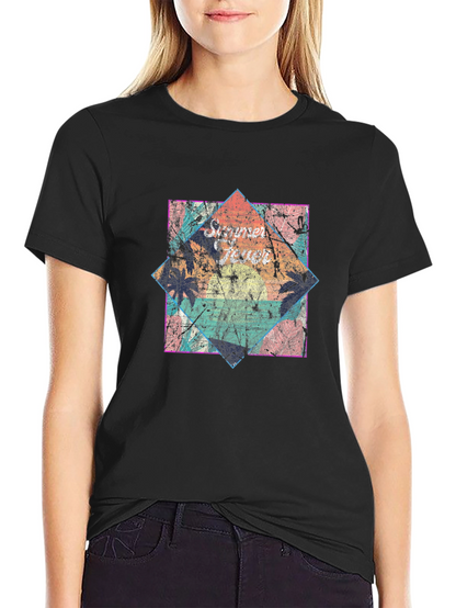Retro Sunset Beach T-Shirt