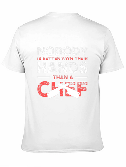 Chef Hands Graphic Tee - Black Cotton Blend
