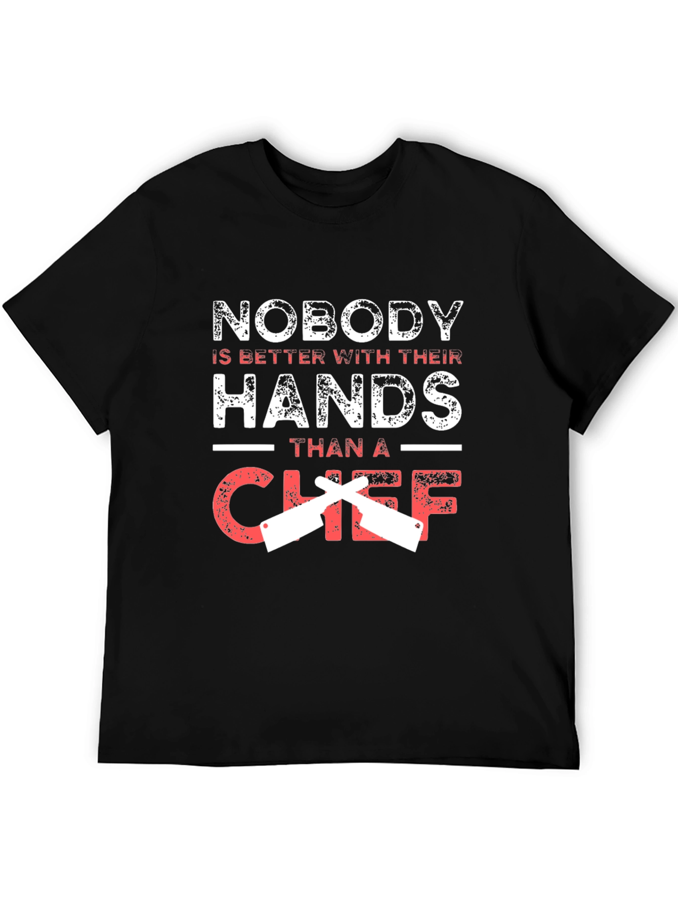 Chef Hands Graphic Tee - Black Cotton Blend