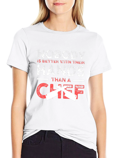 Chef Hands Graphic Tee - Black Cotton Blend
