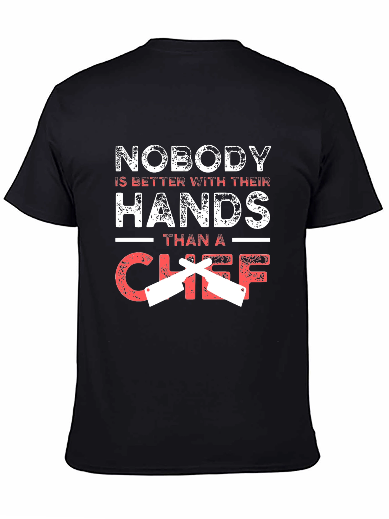 Chef Hands Graphic Tee - Black Cotton Blend