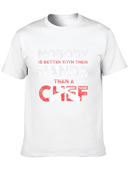 Chef Hands Graphic Tee - Black Cotton Blend