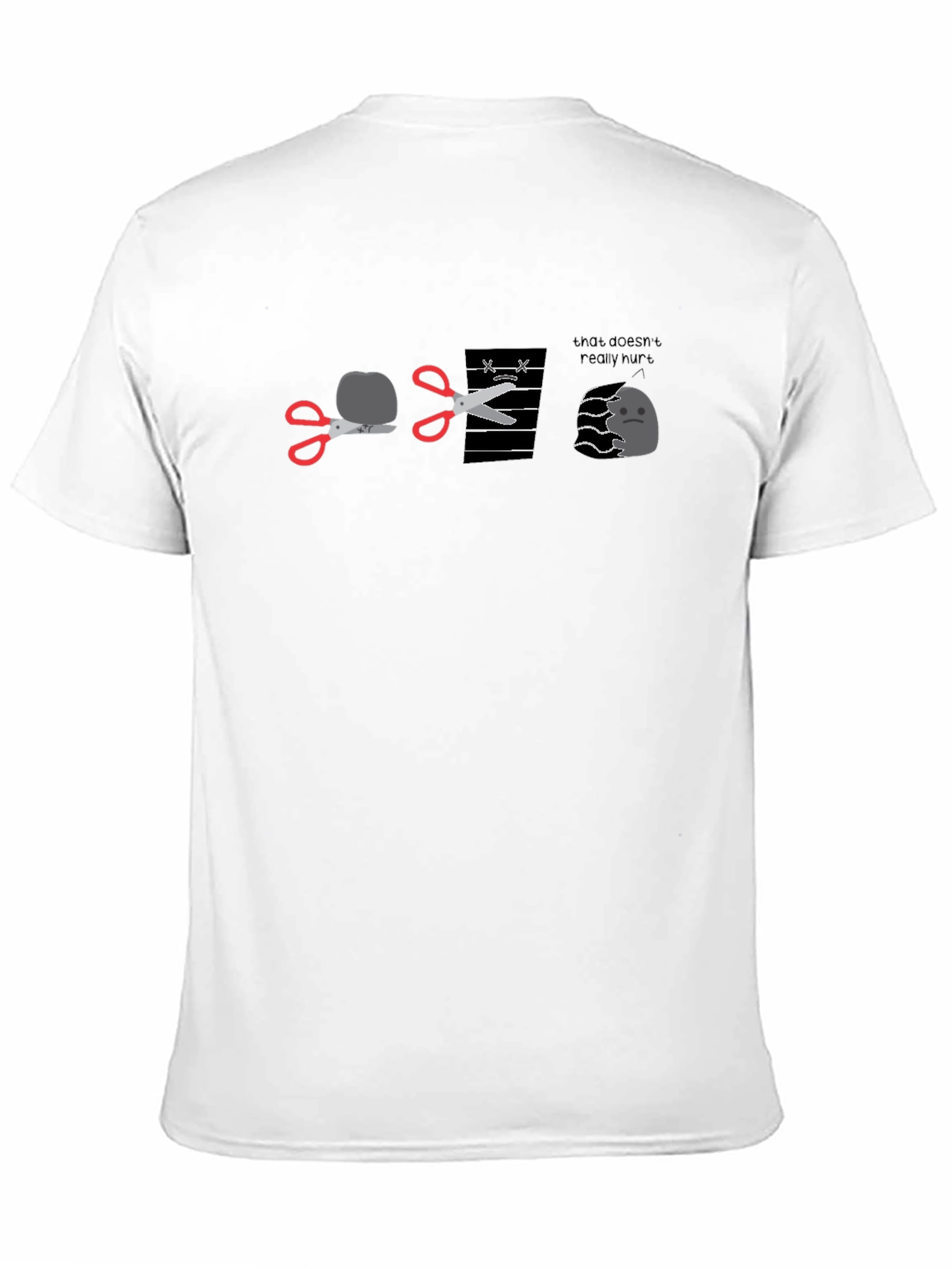 Rock Paper Scissors Pun Black T-Shirt
