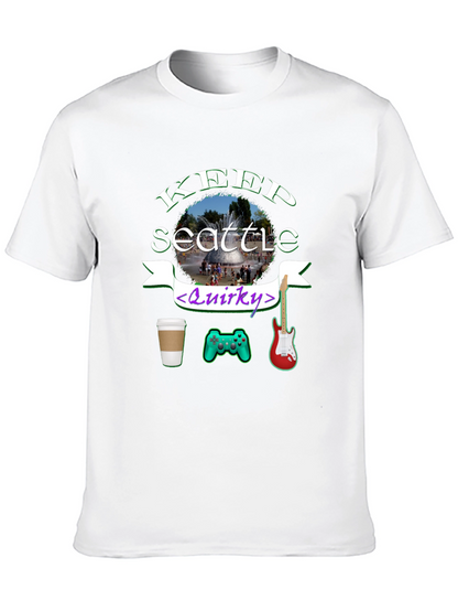 Keep Seattle Quirky T-Shirt Coffee Gaming Music